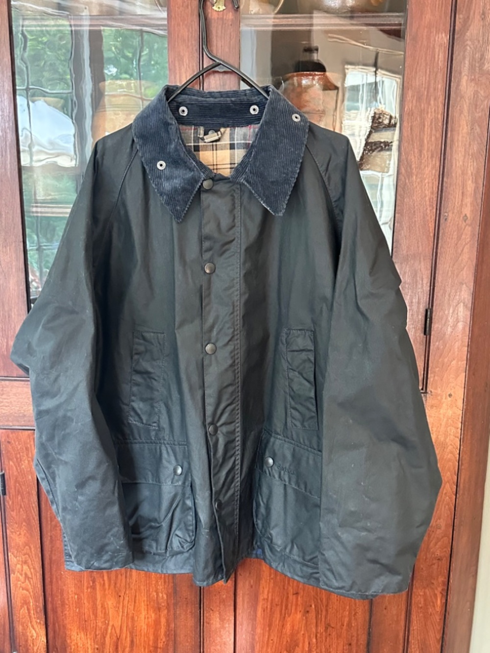 Vintage Barbour A101 Bedale Waxed Cotton Jacket Navy C50/127CM XXL